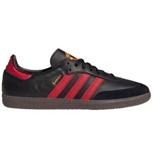 Adidas Samba Manchester United Team Black Red MUFC Soccer Football Shoes Sz 8.5